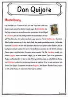 Vorschau - Unterrichtsreihen - Don Quijote Lückentext mit Wortspeicher Hörverstehen und Suchsel - Seite 2