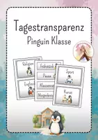 Vorschau - Poster - Pinguin Klasse: Tagestransparenz - Deckblatt