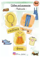 Vorschau - Spiele - Flashcards „Clothes and accessories" - Deckblatt