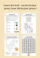 Voorbeeld - Zomer doe boek - van het 2de leerjaar/groep 4 naar het 3de leerjaar/groep 5 - Voorblad