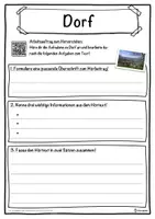 Vorschau - Unterrichtsreihen - Dorf Lückentext mit Wortspeicher Hörverstehen und Suchsel - Seite 3
