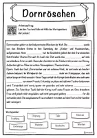 Vorschau - Unterrichtsreihen - Dornröschen Lückentext mit Wortspeicher Hörverstehen und Suchsel - Seite 1