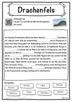 Vorschau - Unterrichtsreihen - Drachenfels Lückentext mit Wortspeicher Hörverstehen und Suchsel - Seite 1