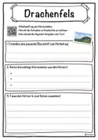 Vorschau - Unterrichtsreihen - Drachenfels Lückentext mit Wortspeicher Hörverstehen und Suchsel - Seite 3