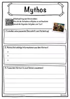 Vorschau - Unterrichtsreihen - Mythos Lückentext mit Wortspeicher Hörverstehen und Suchsel - Seite 3
