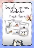 Vorschau - Poster - Pinguin Klasse: Sozialformen und Methoden - Deckblatt