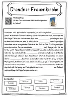 Vorschau - Unterrichtsreihen - Dresdner Frauenkirche Lückentext mit Wortspeicher Hörverstehen und Suchsel - Seite 1