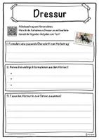 Vorschau - Unterrichtsreihen - Dressur Lückentext mit Wortspeicher Hörverstehen und Suchsel - Seite 3