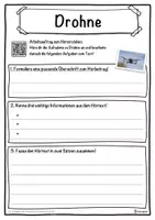 Vorschau - Unterrichtsreihen - Drohne Lückentext mit Wortspeicher Hörverstehen und Suchsel - Seite 3