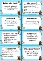 Vorschau - Quiz - Amerigo Vespucci – 24 Quizkarten | Entdecker, Weltgeschichte & Geografie - Seite 1