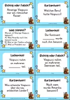 Vorschau - Quiz - Amerigo Vespucci – 24 Quizkarten | Entdecker, Weltgeschichte & Geografie - Seite 2