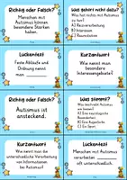 Vorschau - Quiz - Autismus – 24 Quizkarten | Quiz | Inklusion, Gesellschaft & Gesundheit - Seite 3