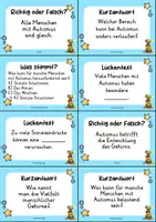 Vorschau - Quiz - Autismus – 24 Quizkarten | Quiz | Inklusion, Gesellschaft & Gesundheit - Seite 2