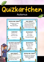 Vorschau - Quiz - Autismus – 24 Quizkarten | Quiz | Inklusion, Gesellschaft & Gesundheit - Deckblatt
