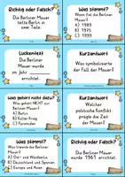 Vorschau - Arbeitsblätter - Berliner Mauer – Materialpaket | Wissenskartei, Lückentext & Quizkarten - Seite 2