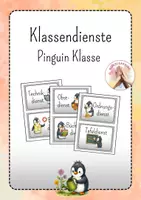 Vorschau - Poster - Pinguin Klasse: Klassendienste - Deckblatt