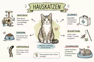 Vorschau - Arbeitsblätter - Arbeitsblätter zum Thema "Hauskatze" + Lösung & MP3 + Infografik - Seite 1