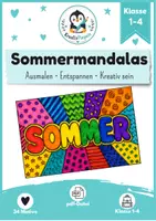 Vorschau - Arbeitsblätter - Sommerferien Pop Art – 34 kreative Ausmalbilder Grundschule - Kunst ohne Vorbereitung Klasse 1-4 - Deckblatt