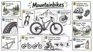 Vorschau - Arbeitsblätter - Arbeitsblätter "Mountainbikes" + Lösung & MP3 + Infografik - Seite 1