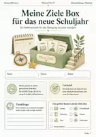 Vorschau - Arbeitsblätter - Meine Ziele Box Arbeitsheft Klasse 5 bis 8 für Schuljahresende und neues Schuljahr - Deckblatt