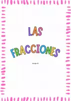 Vista previa - Hojas de trabajo - DOSIER FRACCIONES con material manipulativo - Portada