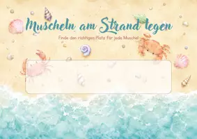 Vorschau - Spiele - Muschel-Lernspiel | Muster erkennen & Konzentration fördern für Kindergarten und Vorschule - Seite 1