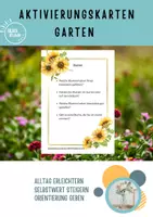 Vorschau - Aufgabenkarten - Aktivierungskarten Garten Beschäftigung für Senioren - Deckblatt