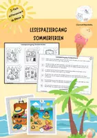 Vorschau - Stationenlernen - Sommer-Lesespaziergang - Deckblatt