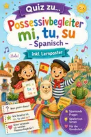 Vorschau - Arbeitsblätter - Possessivbegleiter mi, tu, su - Spanisch - Deckblatt