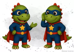 Vorschau - Bildkarten - Dinoklasse Klassenregeln Klassentier Dino - Seite 1