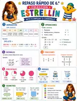 Vista previa - Unidades / Secuencias / Situaciones de Aprendizaje - Pack Matemáticas 6.º de Primaria | Cuaderno de Verano + Cuaderno de Cálculos Extra | Colección Estrellín - página 3