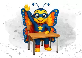 Vorschau - Bildkarten - Klassenregeln Klassentier Schmetterling - Seite 2