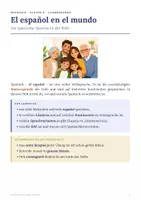 Vorschau - Arbeitsblätter - Spanisch in der Welt - Landeskunde Kl - Seite 1