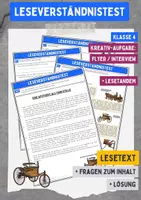 Vorschau - Unterrichtsreihen - Materialpaket - Leseverständnistests (Kl. 4) - Seite 1