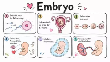 Vorschau - Arbeitsblätter - Arbeitsblätter zum Thema "Embryo" + Lösung & MP3 + Infografik - Seite 1