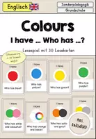 Vorschau - Spiele - Farben Colours Lesespiel I have who has differenziert - Englisch - Deckblatt