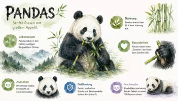 Vorschau - Arbeitsblätter - Arbeitsblätter "Pandas" + Lösung & MP3 + Infografik - Seite 3
