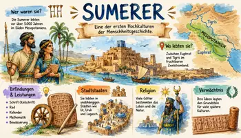 Vorschau - Arbeitsblätter - Arbeitsblätter zum Thema "Sumerer" + Lösung & MP3 + Mindmap + Infografik - Seite 1