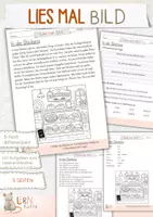 Vorschau - Arbeitsblätter - Lies-mal-Bild - In der Bäckerei - dreifach Differenziert - Deckblatt
