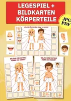 Vorschau - Arbeitsblätter - Körperteile Legespiel & Bildkarten – Körper kennenlernen und zuordnen | Kita & Grundschule - Deckblatt