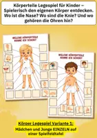 Vorschau - Arbeitsblätter - Körperteile Legespiel & Bildkarten – Körper kennenlernen und zuordnen | Kita & Grundschule - Seite 1