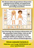 Vorschau - Arbeitsblätter - Körperteile Legespiel & Bildkarten – Körper kennenlernen und zuordnen | Kita & Grundschule - Seite 2