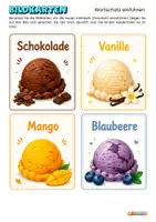 Vorschau - Spiele - Eiscreme im Sommer – Kinderlied, Spiele & Dialoge | A1 - Seite 1