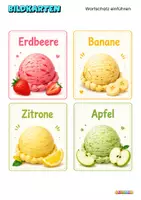 Vorschau - Spiele - Eiscreme im Sommer – Kinderlied, Spiele & Dialoge | A1 - Seite 2