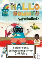 Vorschau - Arbeitsblätter - Sommerheft Vorschule ab 5 Jahren – 48 Seiten | Buchstaben, Zahlen, Feinmotorik, Konzentration | ohne Lesen lösbar - Deckblatt