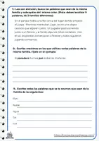 Vista previa - Unidades / Secuencias / Situaciones de Aprendizaje - Familias de palabras: léxico y vocabulario - página 2