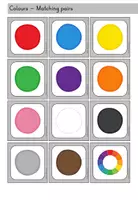Vorschau - Spiele - Farben Colours Merkspiel Matching pairs - Englisch - Seite 3