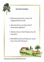 Vorschau - Aufgabenkarten - Aktivierungskarten Dorfleben Beschäftigung für Senioren - Seite 1