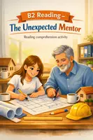 Vista previa - Hojas de trabajo - B2 Reading- the Unexpected Mentor - Portada