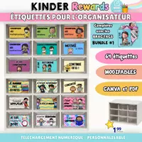 Aperçu - Affichage - Étiquettes pour Organiseur Brag Tags - Page de couverture